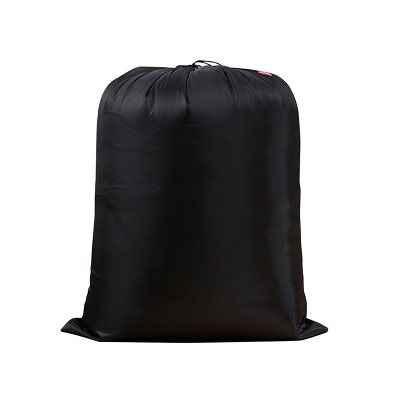 2pcs Drawstring Storage Bag Portable Lightweight Storage Pouch Household Quilt Clothes Storage Organizer - 70x90cm (L, Black) - Image 2