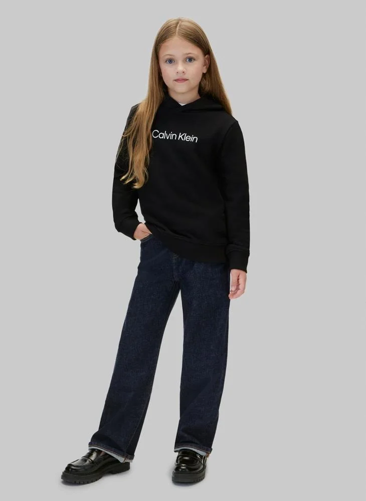 Calvin Klein Jeans Pvh Black Logo Terry Hoody for Men | Best Price UAE