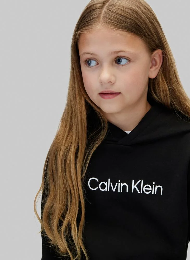 Calvin Klein Jeans Pvh Black Logo Terry Hoody for Men | Best Price UAE