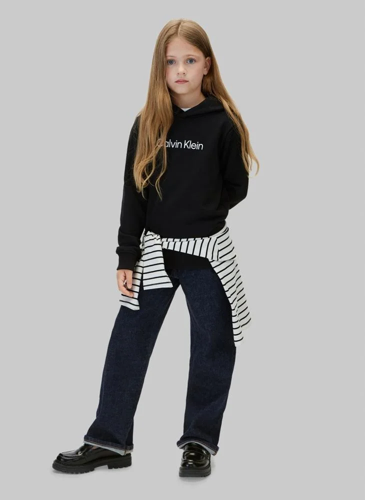 Calvin Klein Jeans Pvh Black Logo Terry Hoody for Men | Best Price UAE