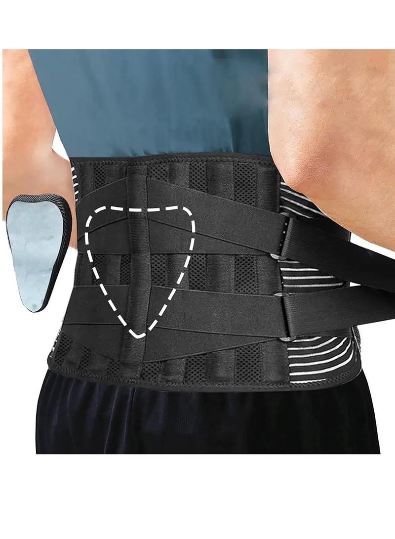 RATSAW Back Braces for Lower Back Pain Relief 6 Stays Breathable Support Belt for Men Women Anti-Skid Lumbar Belt - Image 1