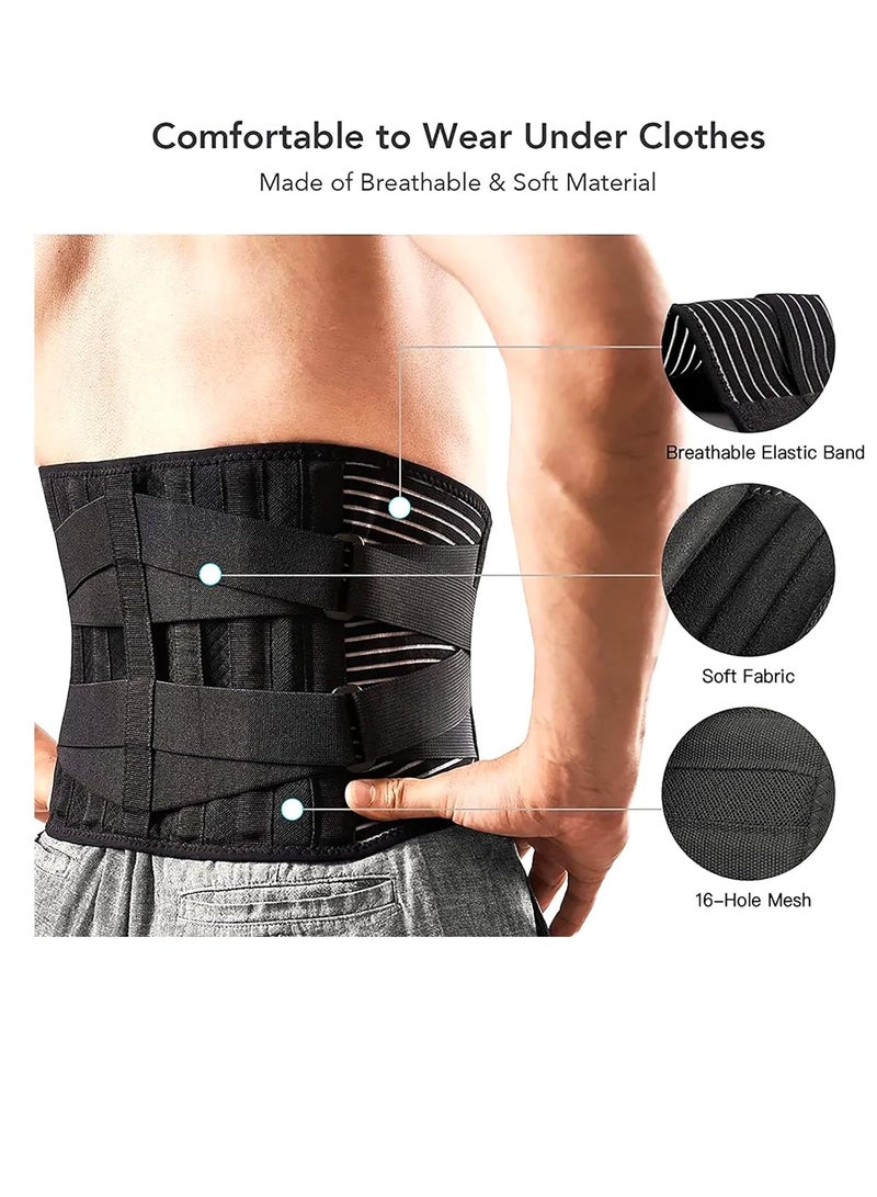 RATSAW Back Braces for Lower Back Pain Relief 6 Stays Breathable Support Belt for Men Women Anti-Skid Lumbar Belt - Image 2