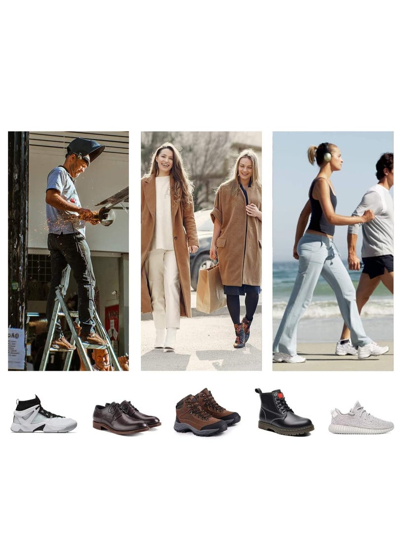 SOLARAE Orthotic Shoe Insoles, Arch Support Moderate Flat Feet Orthopedic Inserts Pronation Heel/Feet Pain Soft Sole Plantar Fasciitis For Men and Woman (L:41-45 28CM) - Image 4