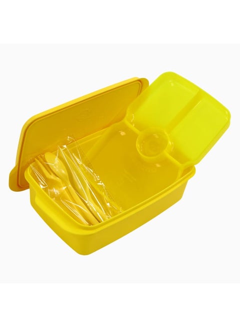 Yellow Plastic Lunch Box – 1.5L