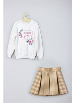 Ada Bebek Çocuk Ada Baby Kids New Season City Flowers Printed Skirt Sweat Suit  - Image 3