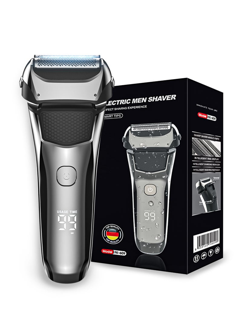 Generic Shaver for Men,Electric Razor with Beard Trimmer,Rechargeable Trimmer for Men,LED Display Wet Dry Use  - Image 1