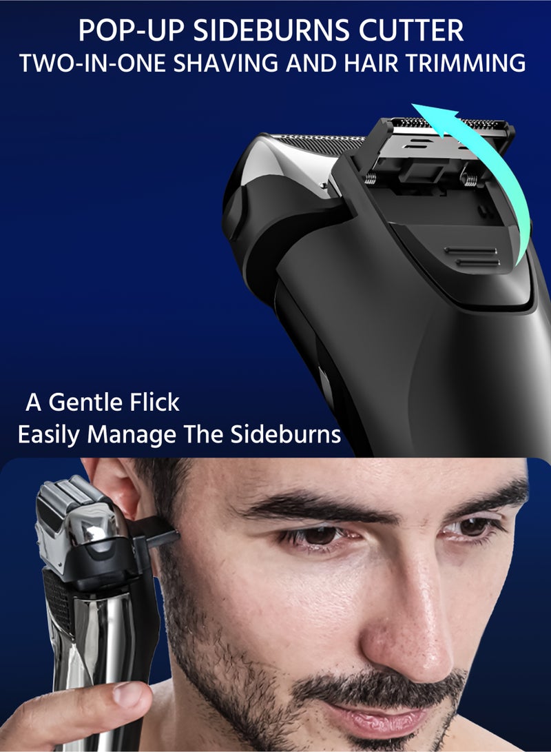 Generic Shaver for Men,Electric Razor with Beard Trimmer,Rechargeable Trimmer for Men,LED Display Wet Dry Use  - Image 5