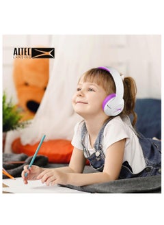Altec Lansing Kid Safe Noise Cancelling Wireless Headphones 30 Hours Play Time, 85dB Volume Limit, Foldable Design, Powerful Sound, Active Noise Cancellation, Splash resistant IPX4, Purple  - Image 4