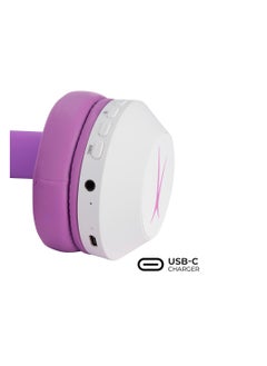 Altec Lansing Kid Safe Noise Cancelling Wireless Headphones 30 Hours Play Time, 85dB Volume Limit, Foldable Design, Powerful Sound, Active Noise Cancellation, Splash resistant IPX4, Purple  - Image 5