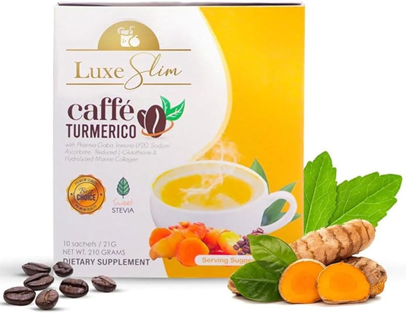 Luxe Slim Caffe Turmerico, 21g x 10 Sachets - Image 1