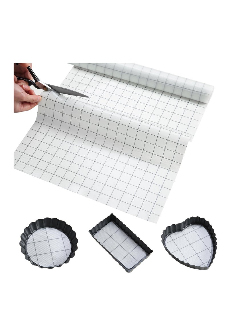 Excefore Silicone Baking Mat Roll, 16IN*5FT Free Cutting, Non-Slip Pastry Mat, Non-Stick Reusable Air Fryer Liner, Oven Liners, Counter Mat, Freeze Dryer Mat, Easily Cut to Size, Fit All Ovens Pans - Image 1