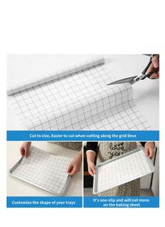 Excefore Silicone Baking Mat Roll, 16IN*5FT Free Cutting, Non-Slip Pastry Mat, Non-Stick Reusable Air Fryer Liner, Oven Liners, Counter Mat, Freeze Dryer Mat, Easily Cut to Size, Fit All Ovens Pans  - Image 2