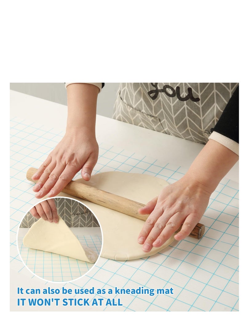 Excefore Silicone Baking Mat Roll, 16IN*5FT Free Cutting, Non-Slip Pastry Mat, Non-Stick Reusable Air Fryer Liner, Oven Liners, Counter Mat, Freeze Dryer Mat, Easily Cut to Size, Fit All Ovens Pans - Image 5