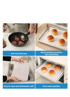 Excefore Silicone Baking Mat Roll, 16IN*5FT Free Cutting, Non-Slip Pastry Mat, Non-Stick Reusable Air Fryer Liner, Oven Liners, Counter Mat, Freeze Dryer Mat, Easily Cut to Size, Fit All Ovens Pans  - Image 4