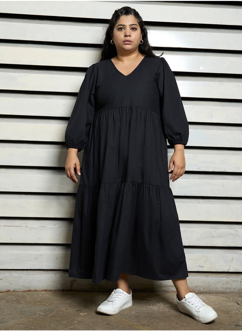 HIGH STAR Tiered Cotton Dress  - Image 2
