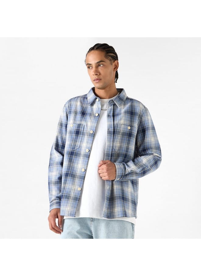 Lee Cooper Lee Cooper Checked Shirt with Long Sleeves and Pocket  - Image 1