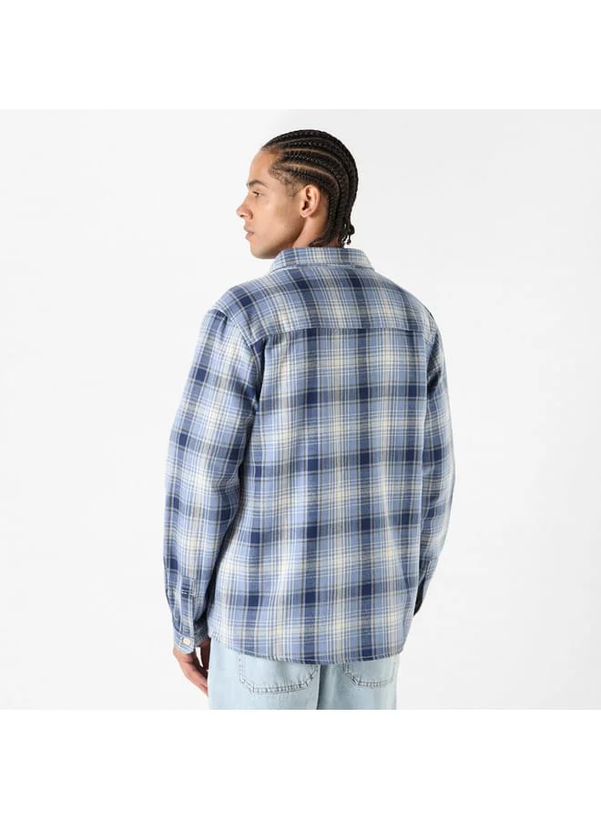 Lee Cooper Lee Cooper Checked Shirt with Long Sleeves and Pocket