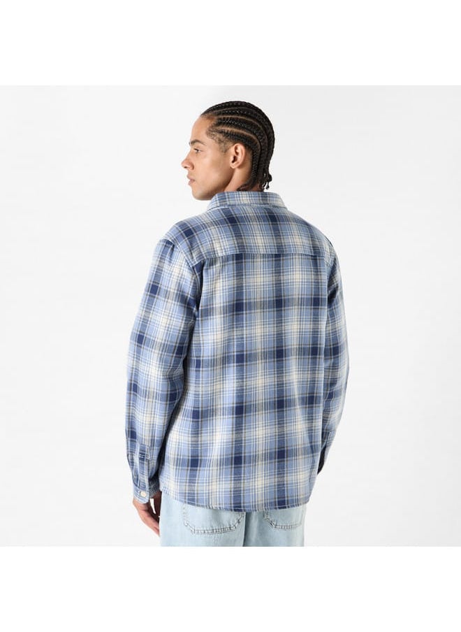 Lee Cooper Lee Cooper Checked Shirt with Long Sleeves and Pocket  - Image 3
