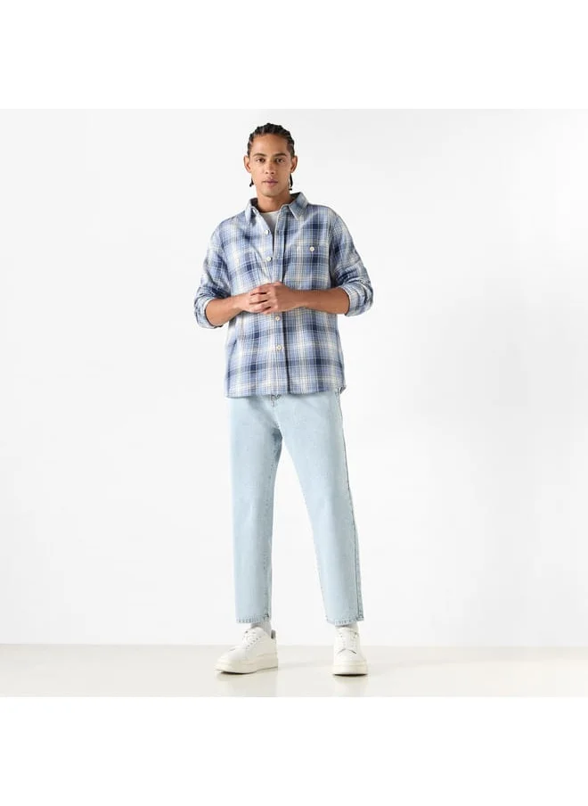 Lee Cooper Lee Cooper Checked Shirt with Long Sleeves and Pocket