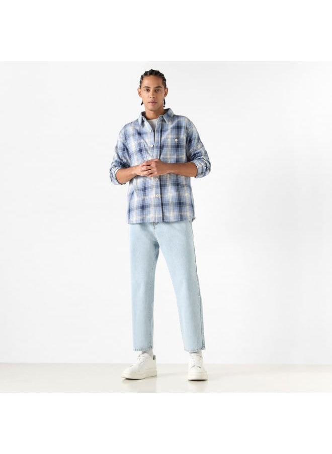 Lee Cooper Lee Cooper Checked Shirt with Long Sleeves and Pocket  - Image 2