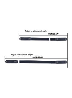 SYOSI Elastic Waist Chain Belts No Buckle Stretch Belt Adjustable Invisible Belt Elastic Belt No Bulge No Hassle Buckle free Pant Belt for Jeans Dresses Women Or Men 2pcs Grey Coffee  - Image 2