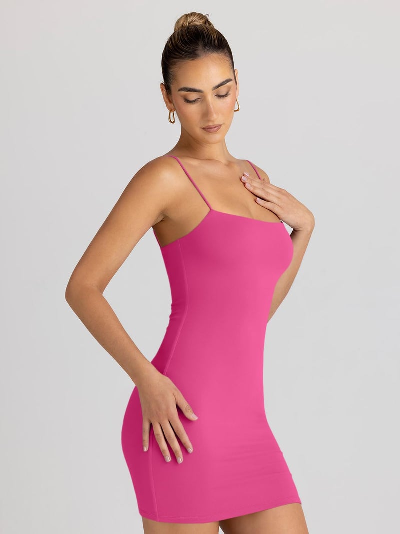 LILLUSORY Women's Mini Sexy Bodycon Dress 2026 Spring Fashion Summer Going Out Short Backless Party Club Dresses Beach Vacation Outfits Y2k Clothes Pink S - Image 5