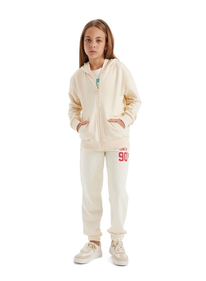 DeFacto Girl Regular Fit Hooded Long Sleeve Knitted Cardigan  - Image 4