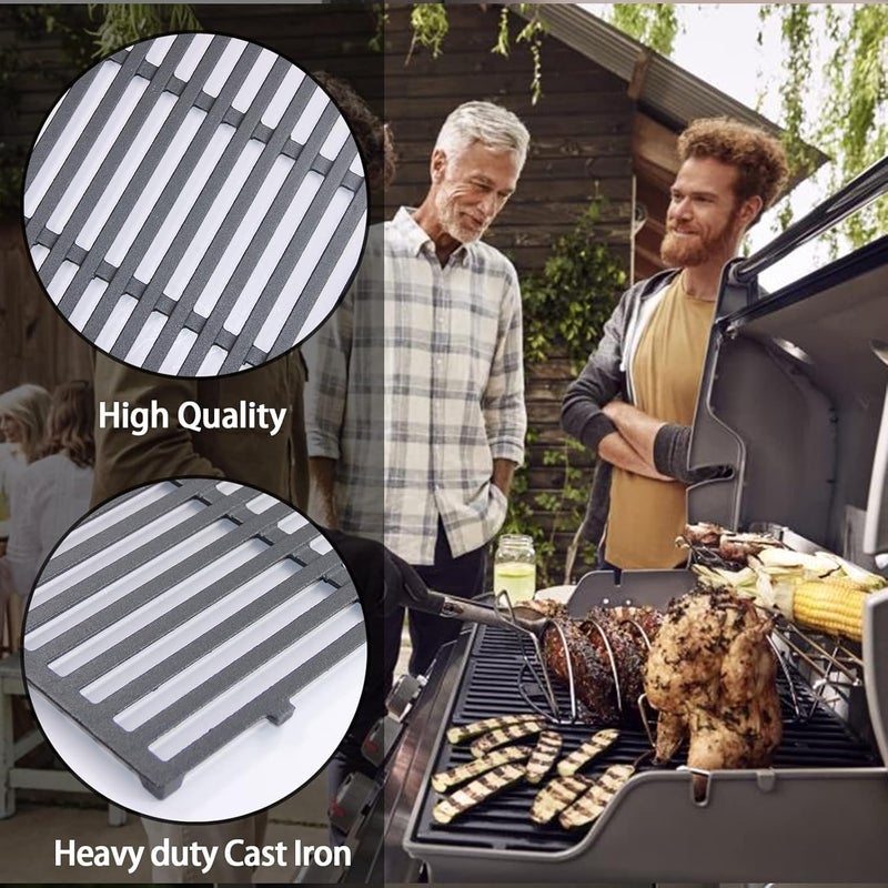 Hongso شبكات طهي من الحديد الزهر مطلية بالإينامل من ، لاستبدالها في أجهزة Kitchen Aid رقم 720-0727، 720-0745، 720-0745A، 720-0819، Master Forge GCP-2601، Jenn-Air 720-0709، 720-0720، Perfect Flame، مجموعة من 2 قطع (PC0193) - Image 4