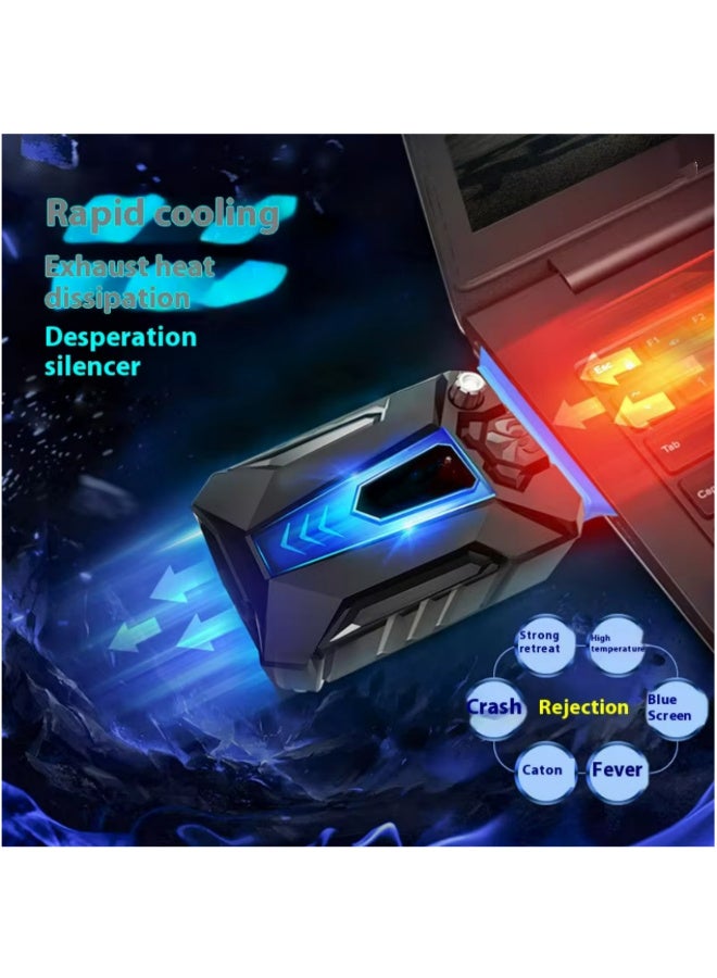 1pcs Vacuum Portable Laptop Cooler USB Air Cooler External Extracting Cooling Fan Notebook for 15 15.6 17 Inch Laptop - Image 5