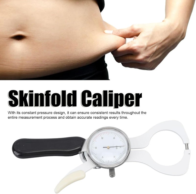 كلاراكو أداة قياس دهون الجسم باستخدام الفرجار، جهاز اختبار دهون الجسم لمراقبة مؤشر كتلة الجسم واللياقة البدنية - نطاق قياس 60 مم، يأتي مع صندوق من الألومنيوم - Image 2