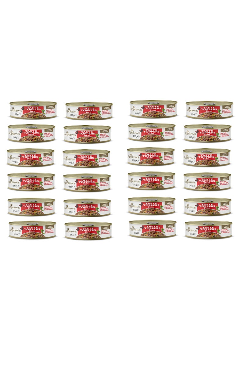 آبلاوس أبلوز توببرز طعام رطب للكلاب – يخنة لحم البقر مع الخضروات 156 جم × 24 عبوة | طبيعي 100٪، خالٍ من الإضافات، غني بالبروتين - Image 1