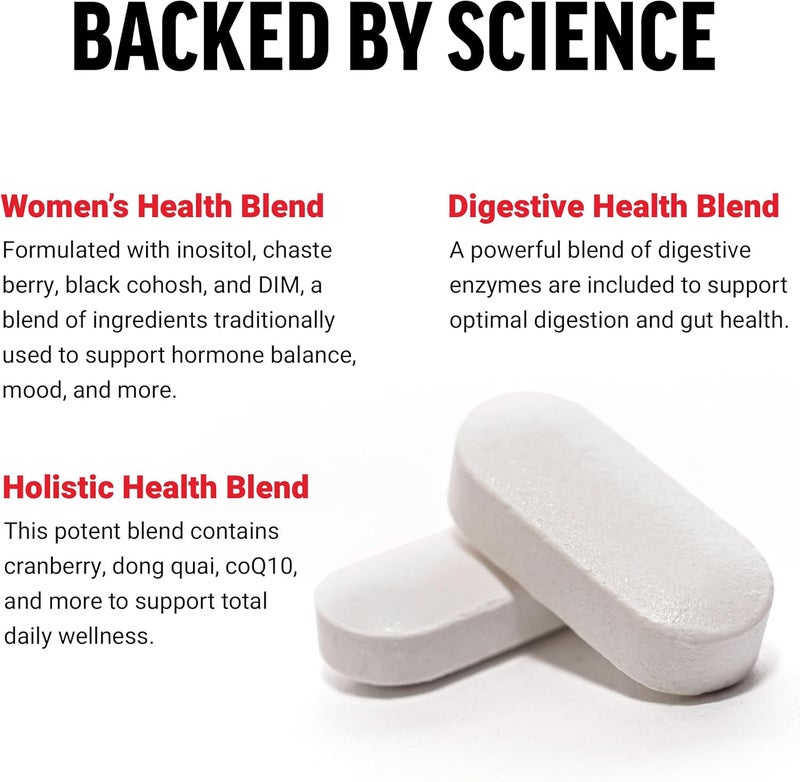 Force Factor Womens Multivitamin Multivitamin for Women to Support Hormone Balance Energy Immunity and Gut Health with 20 Vitamins  Minerals Ashwagandha Chasteberry and More 60 Tablets - Image 3