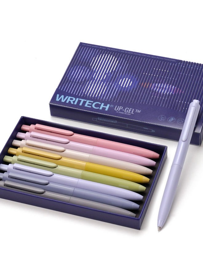 WRITECH 0.5Mm Gel Pens, 8Ct - Silent Retractable Pens For Journaling, Drawing, And Writing - No Smear, Smudge, Or Bleed  - Image 1