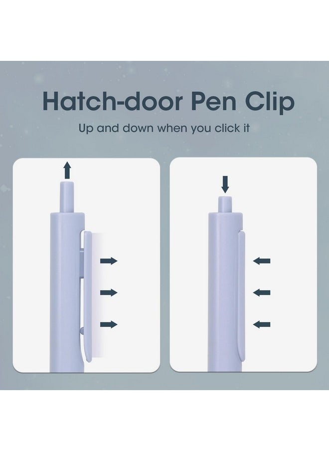 WRITECH 0.5Mm Gel Pens, 8Ct - Silent Retractable Pens For Journaling, Drawing, And Writing - No Smear, Smudge, Or Bleed  - Image 4