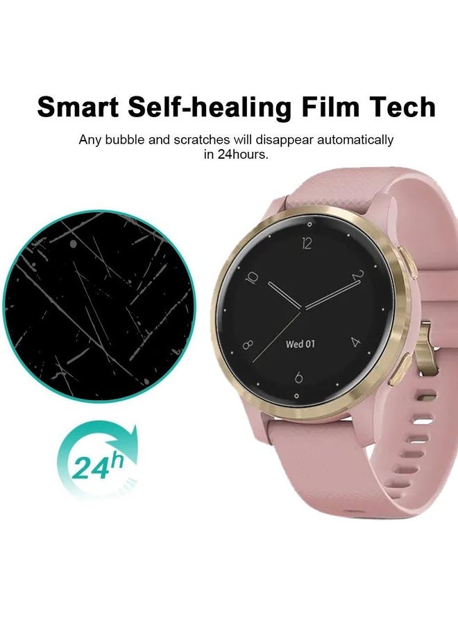 HuHa For Garmin Vivoactive 4S 5pcs xDfind Soft Hydrogel Film Full Cover Front Protector - Image 4