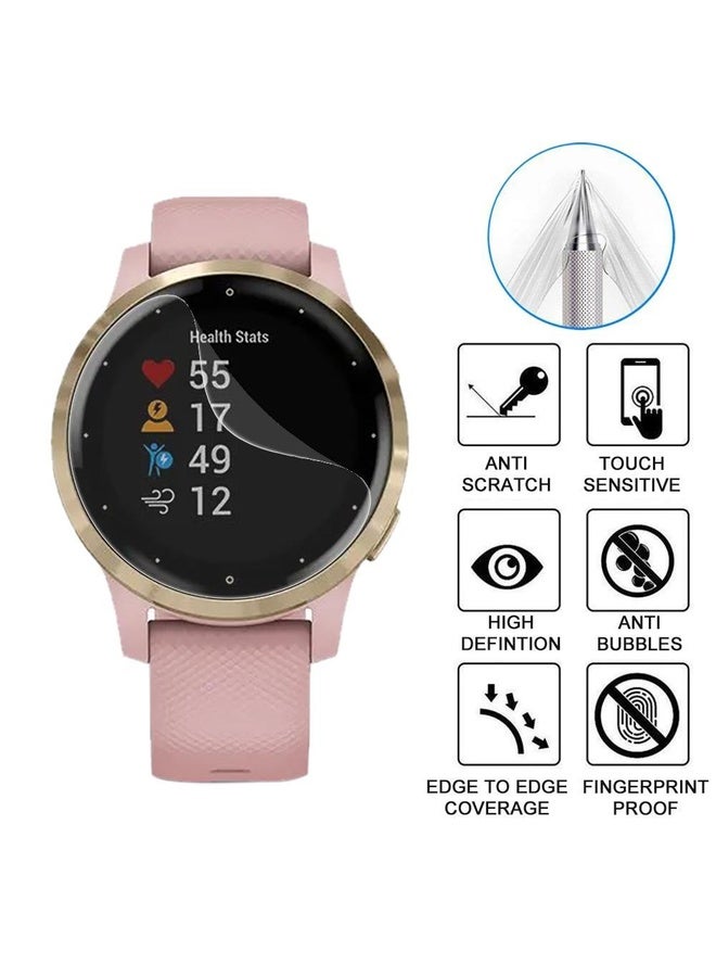 HuHa For Garmin Vivoactive 4S 5pcs xDfind Soft Hydrogel Film Full Cover Front Protector - Image 3