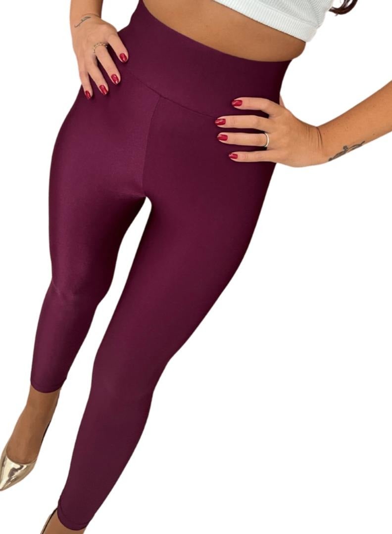 VENTIUP Women High Waist Fit Leggins Purple - Image 4