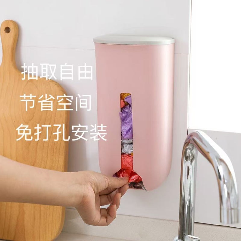 Nordic Style Wall-Mounted Garbage Bag Storage Box Creative Extraction Garbage Bag Storage Box Kitchen Plastic Bag Storage Box - Image 5