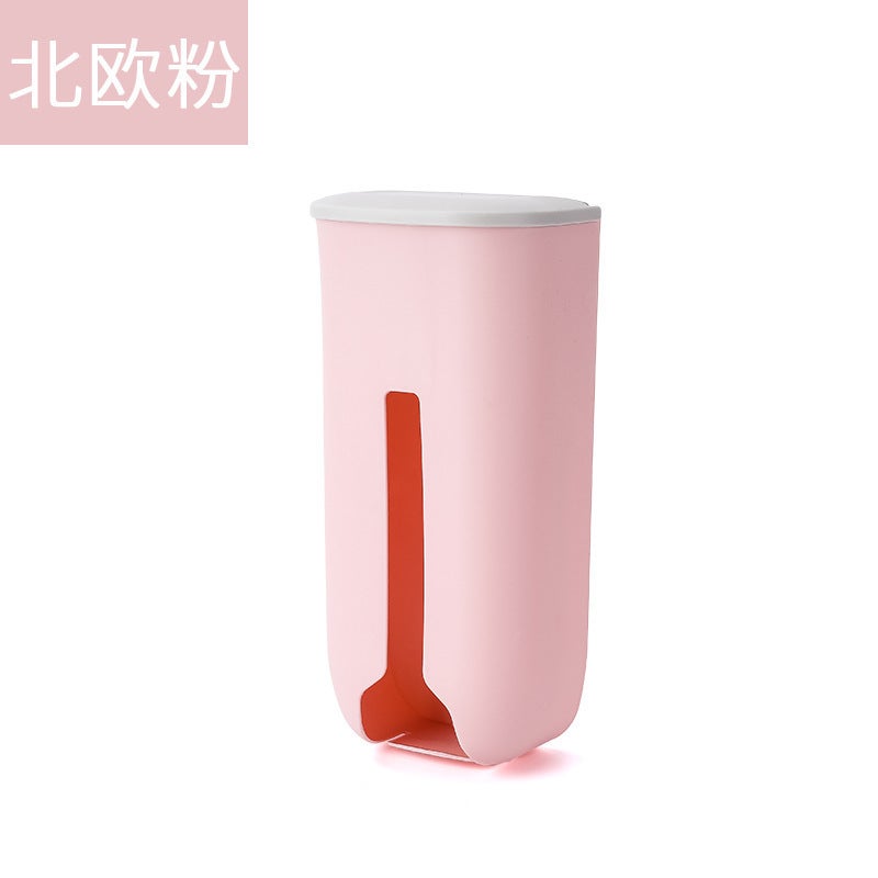 Nordic Style Wall-Mounted Garbage Bag Storage Box Creative Extraction Garbage Bag Storage Box Kitchen Plastic Bag Storage Box - Image 1