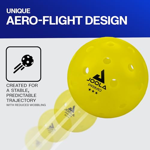 JOOLA Primo Pickleball Balls - Tournament Indoor and Outdoor Pickleball Balls - USAPA Approved - Ideally Weighted and Precision Crafted 40 Hole Design Pickleball Official Size - Image 4