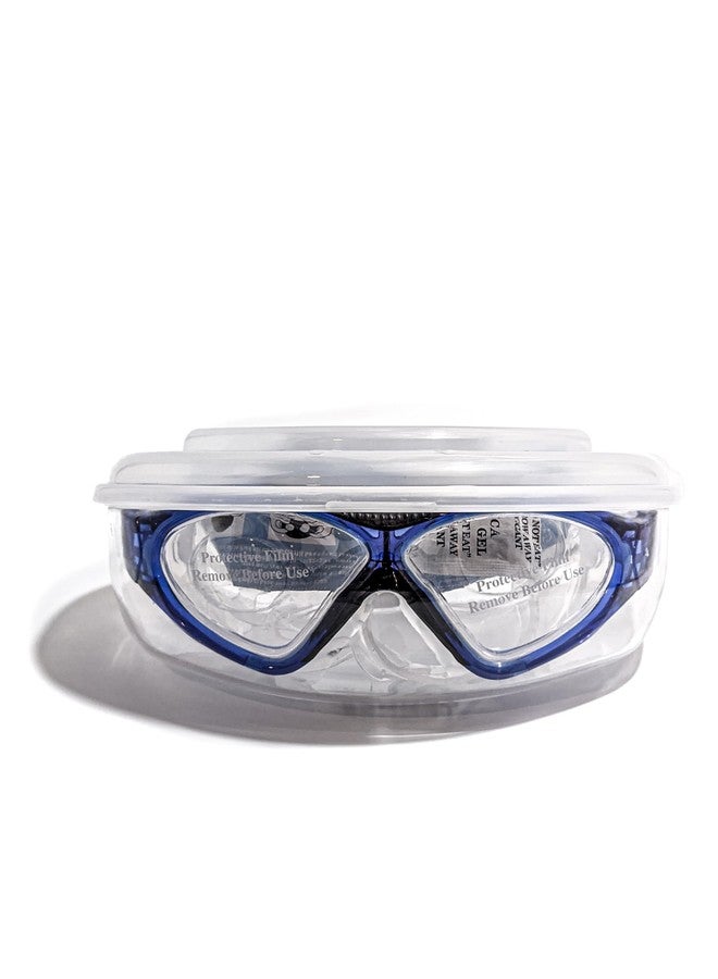 TENNEX Swimming Goggles T-555, Anti-Fog, Leak-Proof, UV-Protected, With Ear Plugs, Adult Size, Black - Image 3