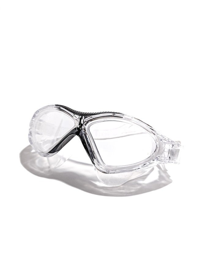 TENNEX Swimming Goggles T-555, Anti-Fog, Leak-Proof, UV-Protected, With Ear Plugs, Adult Size, Black - Image 2