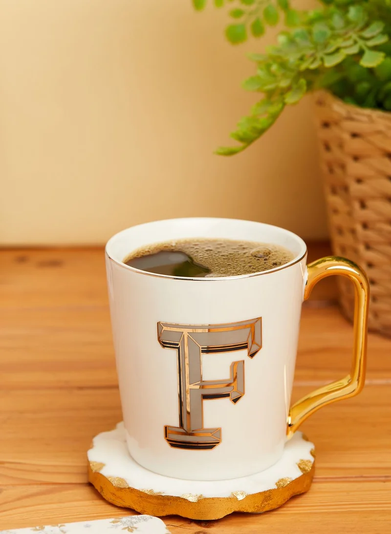 Noire Edit Monogram Mug - F