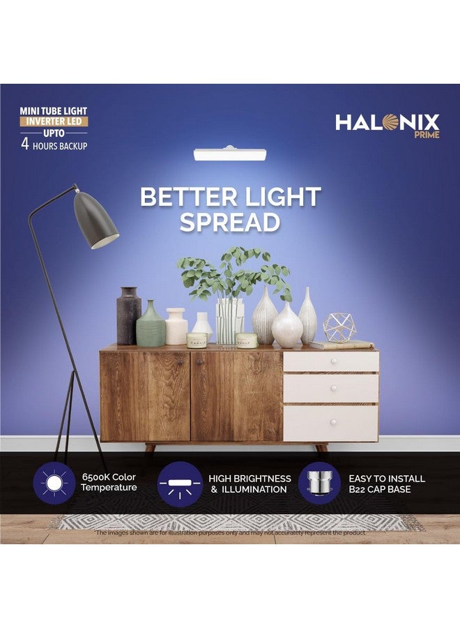 Halonix 10W B22D Rechargeable Emergency Led Light T Shape Bulb|Color-Cool Day White|Pack Of 2|Inverter Led Bulb. - Image 2