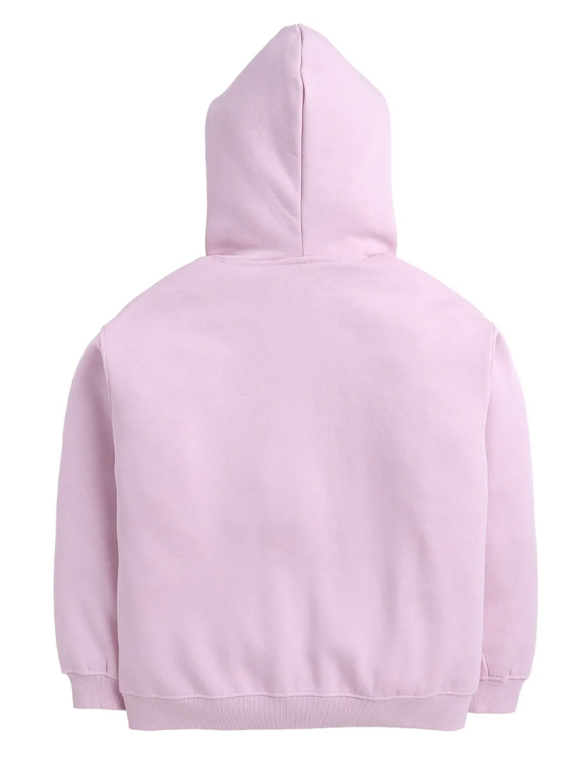 Victor And Jane  “C'est Magnifique” Graphic Hoodie for Ladies – Blush Pink | 100% Cotton Fleece | for Women | Best Price UAE