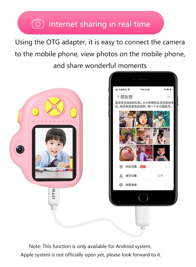GULFLINK Kids Camera For Girls And Boys Red - Image 5