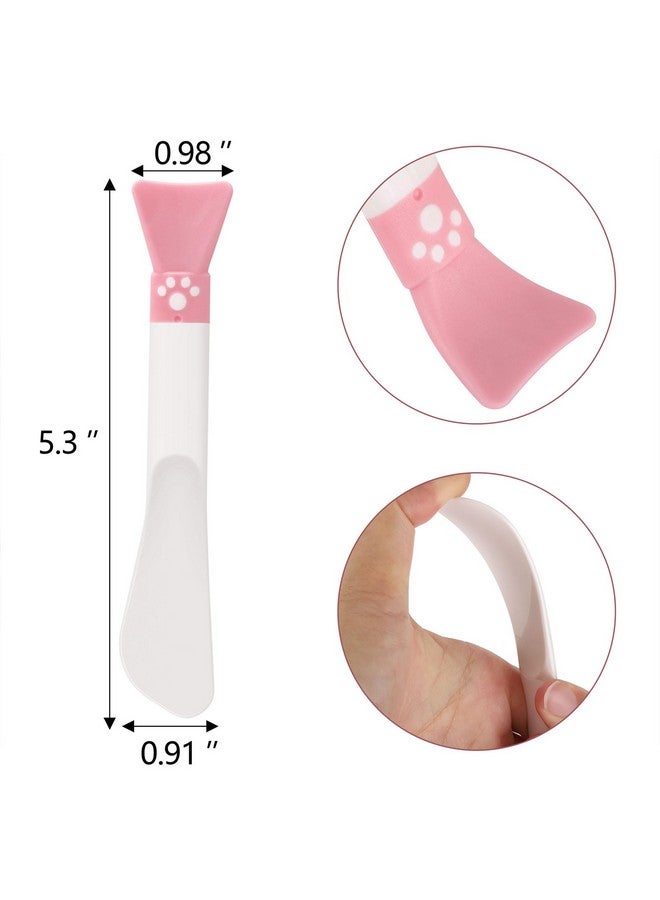 BTYMS 10 Pcs Doubleend Face Mask Brush Including Soft Silicone Mask Applicator And Plastic Cosmetic Spatula Reusable Makeup Spatula Skin Care Tools For Applying Facial Products - Image 2