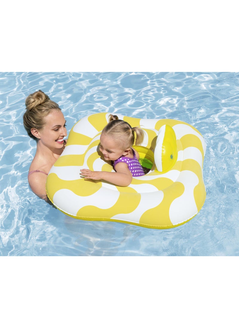 Bestway Bestway Swimsafe Baby Wavy Square 79x79cm | Inflatable Baby Float | Baby Pool Float | Summer Water Toy | Pool & Beach Toy  - Image 3