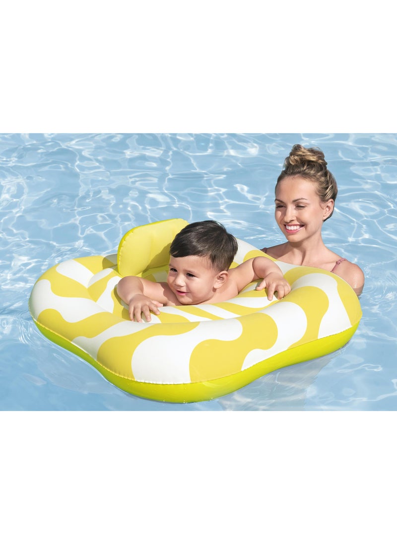 Bestway Bestway Swimsafe Baby Wavy Square 79x79cm | Inflatable Baby Float | Baby Pool Float | Summer Water Toy | Pool & Beach Toy  - Image 2