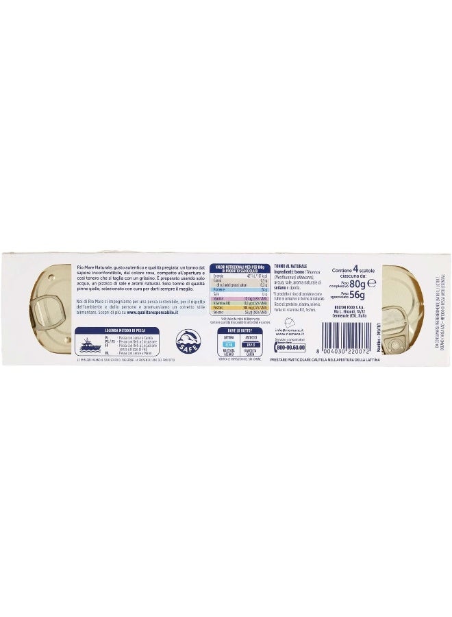 Rio Mare Rio Mare Tuna Fillets In Water 4X80 G - Image 4